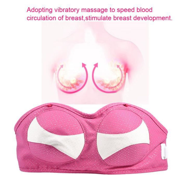 CESAR Electric Breast Massager Vibration Uppvärmning Bröstförstoring Stimulator Massage Enhancer BH