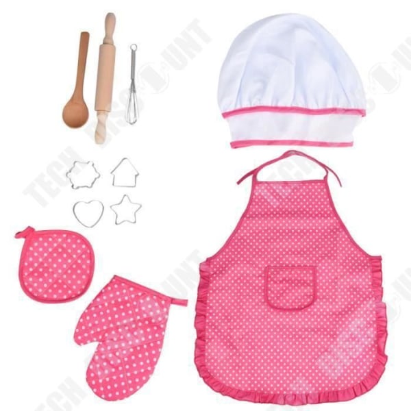 TD® Barnkonditorkostym rollspel kökskostym barnförkläde barnförkläde charlotte accessoarer