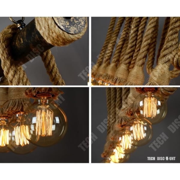 TD® vintage hamparep ljuskrona industrikök suspension vardagsrum sovrum barn flicka led barn vuxen pojke tonåring