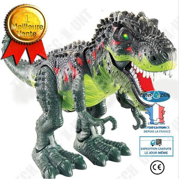 TD® Elektrisk Dinosaurlegetøj, Simulation Tyrannosaurus Rex Model, Simulerende Musik - Gave Til Børns Fødselsdag eller