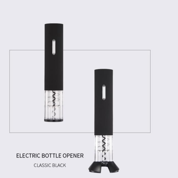 Elektrisk korkskruv flasköppnare vin champagne stödlåda automatisk batteridriven design enkel öppning professionell snabb