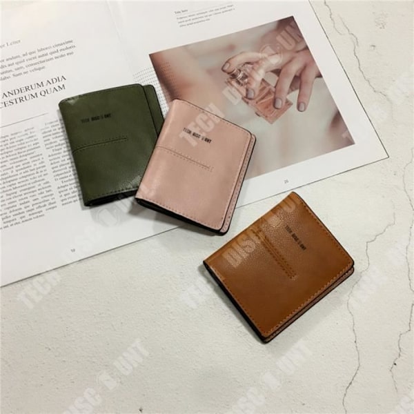 Plånbok - TD® - Retro - Brun - Unisex - 10.5cm x 9cm x 1cm kastanj