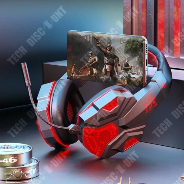 TD® Bluetooth 5.1 Gaming Headset Dual Mode Trådlös HD-brusreducering Senseless Delay Pluggbar brusreducerande mikrofon
