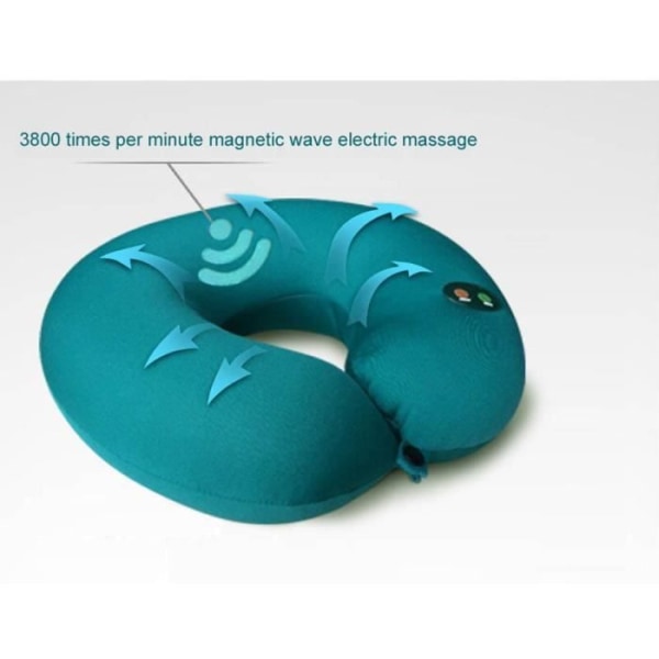Massagekudde elektrisk massage U-formad cervikal kudde vibration Massage nack nackkudde