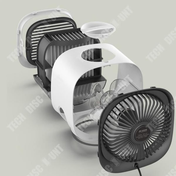 TD® Luftkonditioneringsfläkt 3 justerbara hastigheter Tyst och låg ljudnivå Vinkelrotation Bordskylare