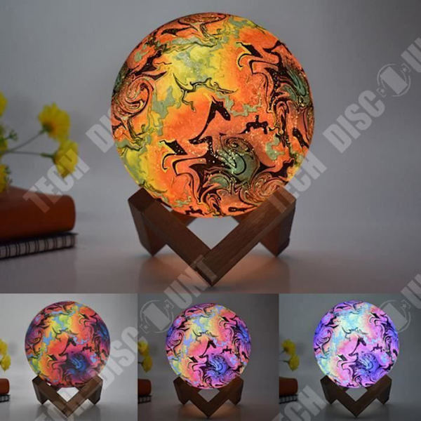 TD® Kuunsateen maalausluovuus LED 3D yölampu - Lastenhuoneen yövalaistus - Kodinsisustus