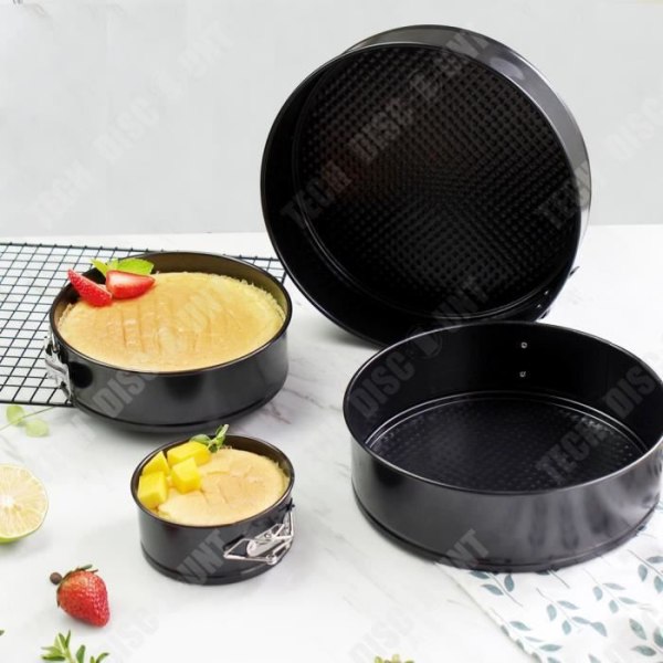 TD® non-stick belagd tårtform, kakform set, chiffong kakform, låspanna