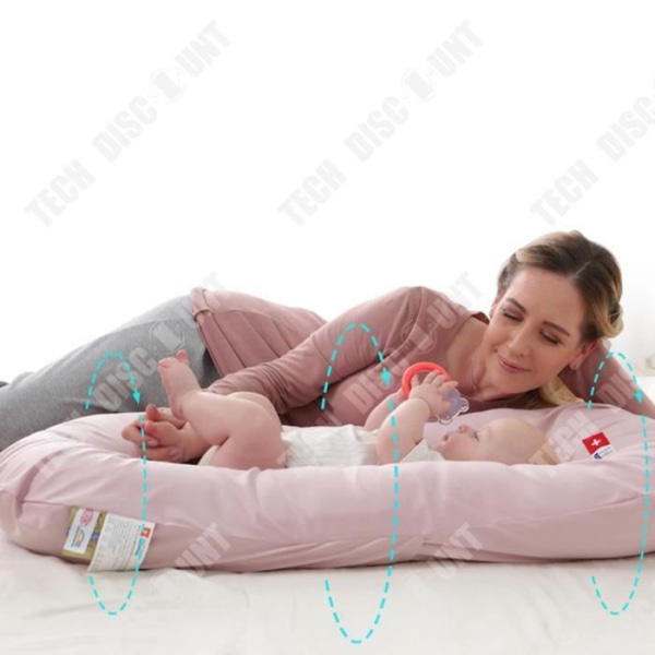 TD® Avtagbar spjälsäng medium säng bärbar hopfällbar babysäng multifunktionell maskintvättbar höjdjusterbar livmodern bionisk säng
