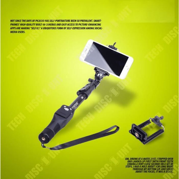 TD® Selfie artefakti bluetooth selfie-tikku suositellaan etäohjain matkapuhelin kamera selfie-tikku