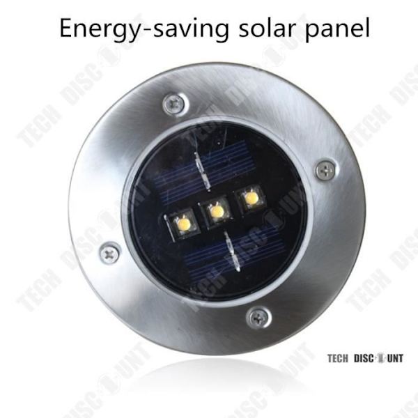 TD® Solcellelampe udendørs projektør med bevægelsessensor, kraftig varm LED, stor kapacitet, indbygget haveparkbelysning