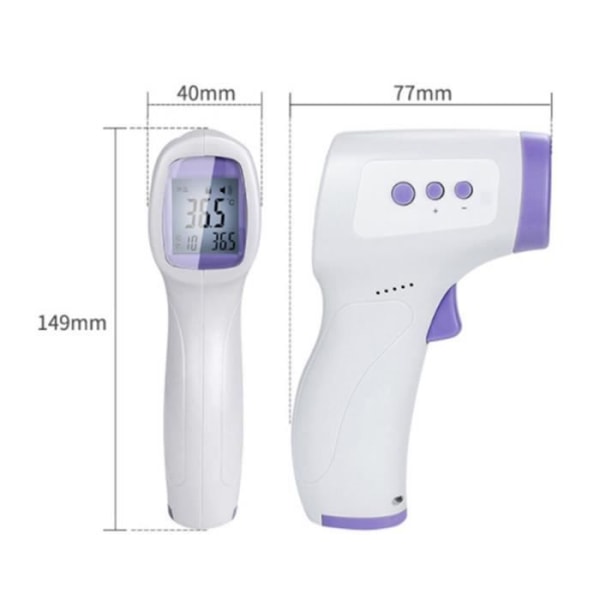 TD® Beröringsfri infraröd panna elektronisk medicinsk termometer LCD-skärm för vuxna och barn