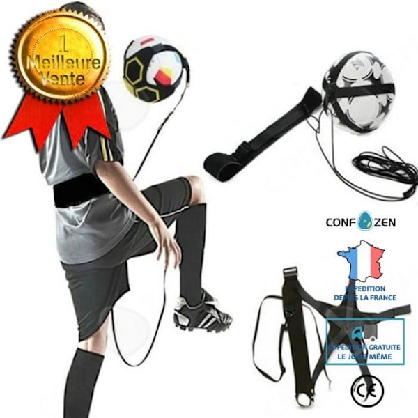 CONFO® Fotbollsträning Träningsboll Extra sparkväska Volleybollspets Träningsrep Svart