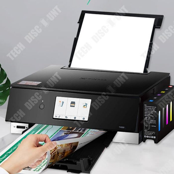 TD® Automatisk dobbeltsidet fotoprinter til mobiltelefon, trådløs wifi, kopi- og scanningsmaskine alt-i-ét