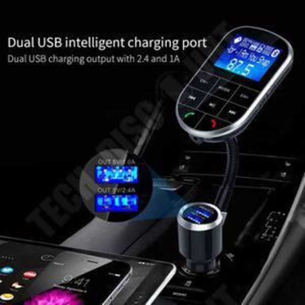 TD® BC37 Bluetooth bil mp3 transcontinental til u-disk kort Bluetooth handsfree telefon stor skærm bil afspiller