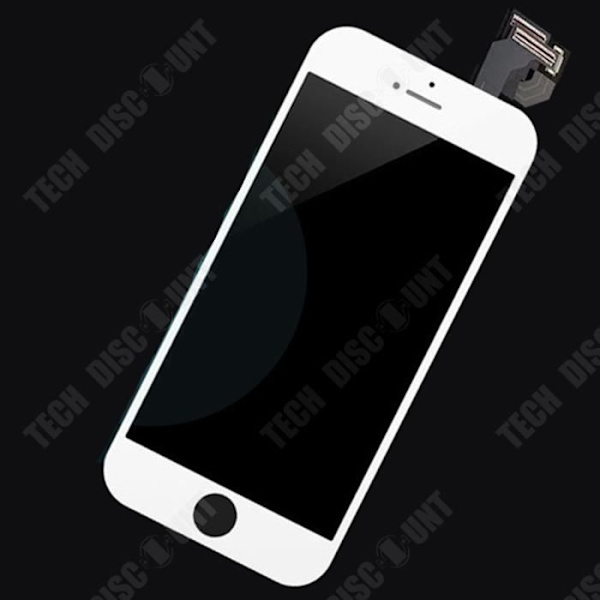 TD® Valkoinen LCD-näyttö iPhone 6S Plus:lle + lasikehys kosketusnäytölle - AAA-laatuinen matkapuhelimen suojakalvo
