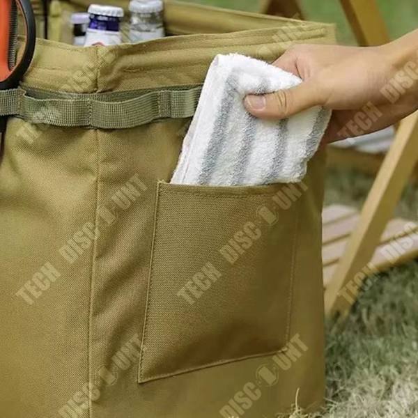 TD® Camping i det fri foldbar opbevaringsboks picnic camping opbevaring værktøj pose mark bærbar brænde pose