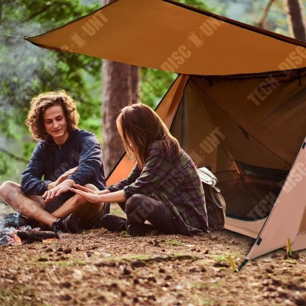 TD® Dubbel tvåvåningstält markis strandfiske campingutrustning bärbar vattentät camping utomhustält