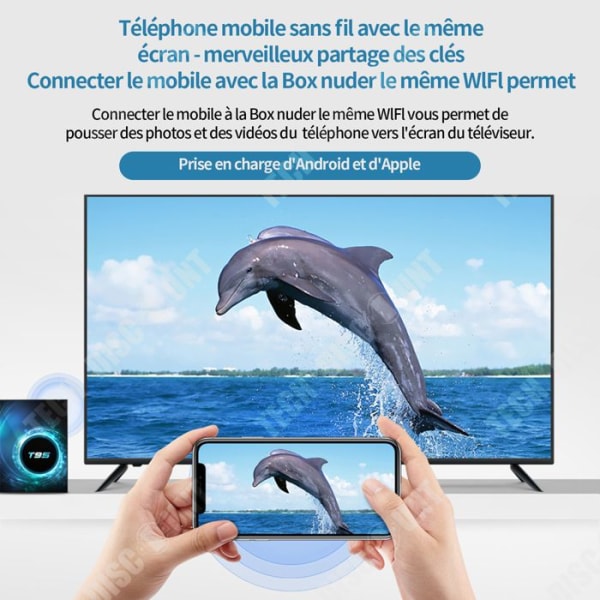 TD 1 stycke T95 Android TV set top box 4G+32G dubbel WIFI+Bluetooth smart nätverk TV box 6K Android nätverk set top box TV box TVBOX