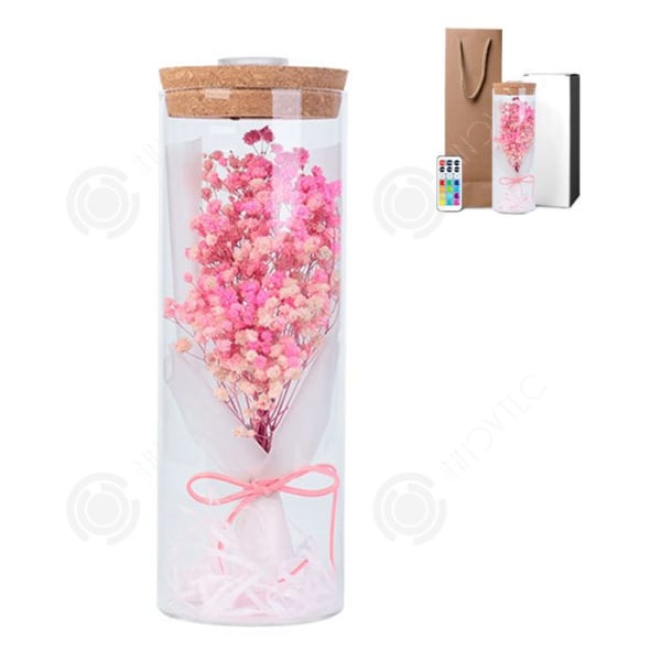 INN® Starry Dry Flower Vas For Eternity, Alla hjärtans dag-lampor, hemdekorationer, prydnadsföremål