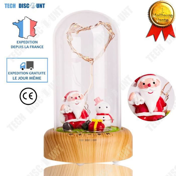 TD® Natlampe baby værelse lampe dekoration nat farver lyde Bluetooth LED lys søvn barn gave til julefest musik
