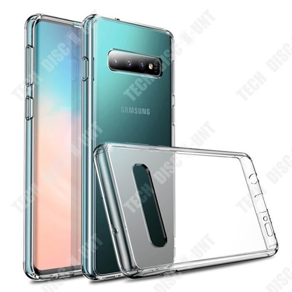 TD® Cover til Samsung Galaxy S10 mobiltelefon, transparent TPU + PC cover til mobiltelefon, stød- og faldsikret.