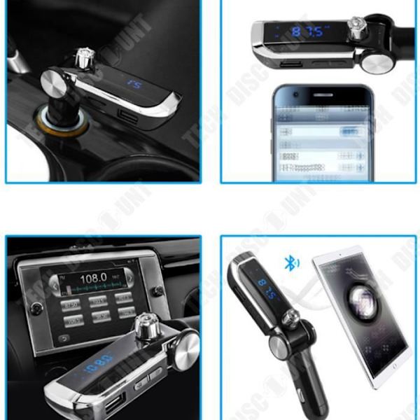 Auto lähettimen TD® Kaksinkertainen USB-portti Käännettävä ja liitettävä Handsfree-puhelu