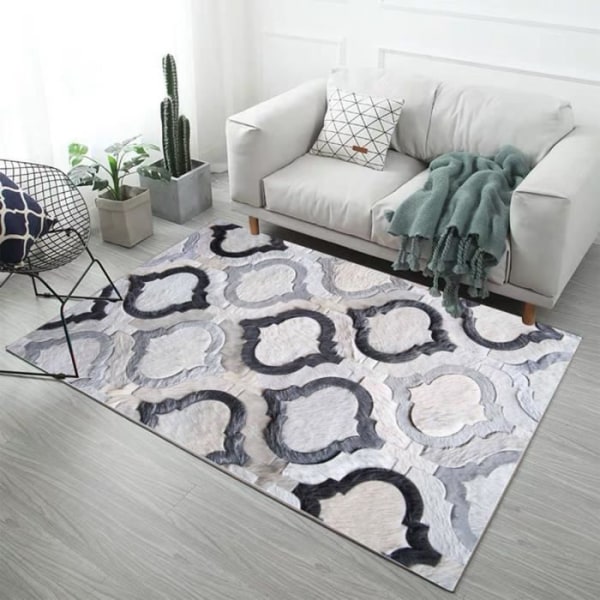 CONFO® nordisk minimalistisk sovrumstryck hem vardagsrum matta modern geometrisk soffa soffbord filt po matta