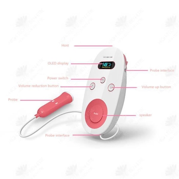 Intelligent baby noise reduction detection instrument Bärbar känslig OLED intelligent display detektor