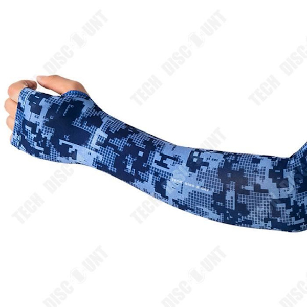 Cykelärmar - TD - Utomhusridning Coolness - Sommarsolskydd - Unisex - Blå Blå jag