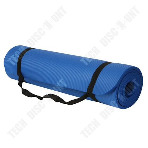 Kuntosalitaihdistusmatto - TD - Unisex - Sininen - 183x61CMx10mm - NBR - Liukumaton Blå