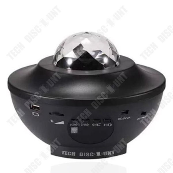 TD® LED musikstjärna projektionsljus USB bluetooth fjärrkontroll laserljus stjärnklart projektion flamma vattenmönster ljus