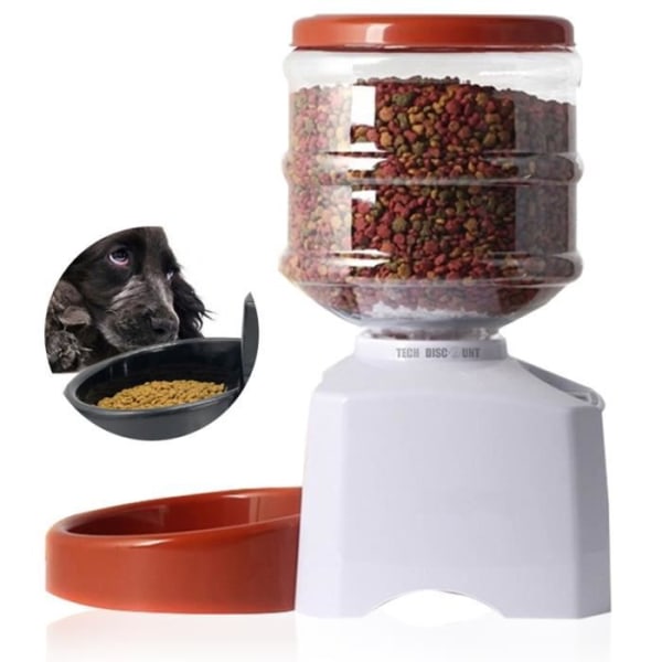 TD® Automatisk Hund Katt Hundfoder Dispenser Programmerbar husdjursregistrering 5,5 L matskål