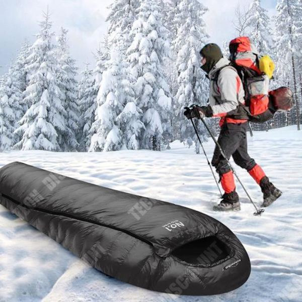 TD® Utomhus bergsklättring camping ultralätt bärbar vuxen ensam mumie bomullssovsäck 195*80cm