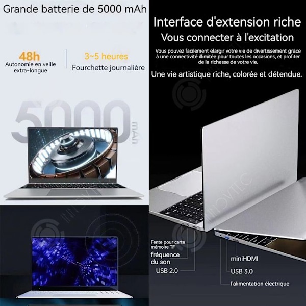 Kannettava Tietokone - INN - 15.6 tuumaa - Intel Core - 16 Gt RAM - SSD 512 Gt - Sormenjälkilukijalla avaus