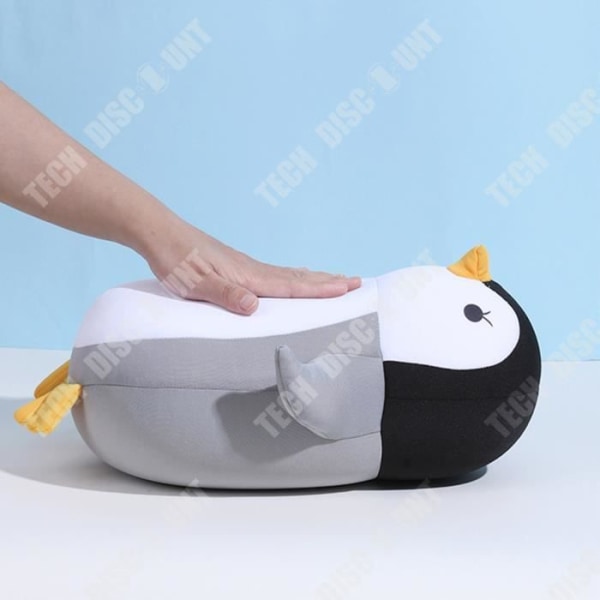 TD® U-muotoiltu tyyny, sarjakuvamainen pingviinin muoto, niskatuki, matkustamiseen lentokoneessa ja autossa, vaahtomuovinen lepo tyyny.