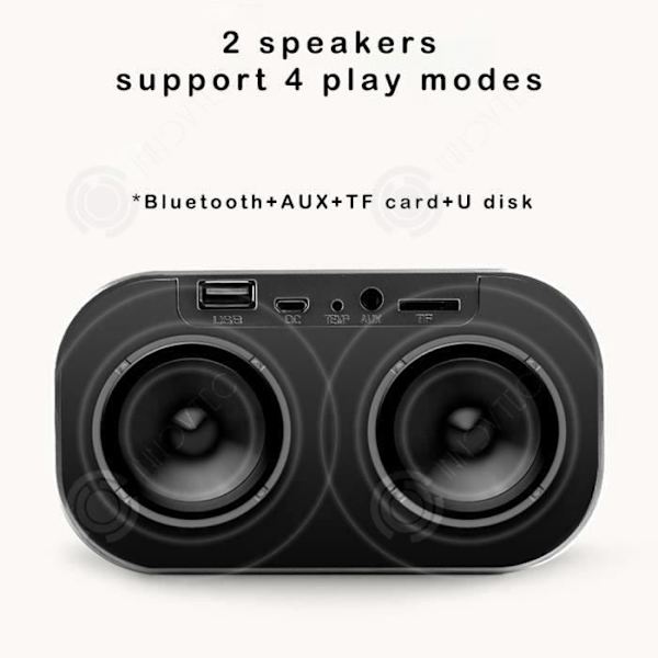 I® S2 langaton Bluetooth äänikortti, liitä U-muistitikku, radioherätys, lämpömittari, ulkoinen näyttö, universaali kulta