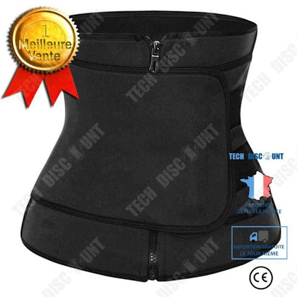 TD® Corps Corps Noir Abdominal Samling Bryst Støtte Kropp Shaper XXXL Kode Sports Fitness Talje Abdominal Slankhed Stereo
