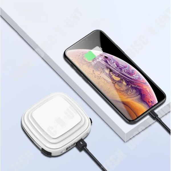 TD® Multifunctionel bærbar natlys med mobil strømforsyning og direkte salgs-tilpasning af power bank via kabel.
