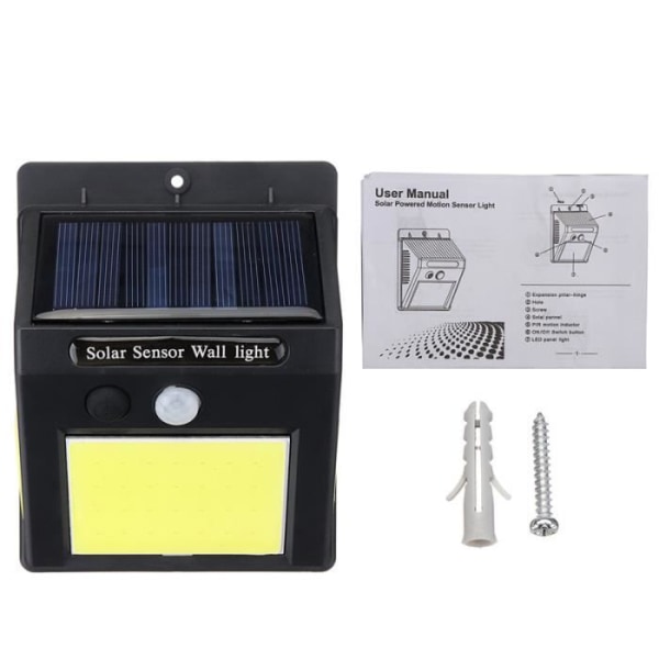 LCC® 60LED Solsensor Vägglampa Vattentät och energibesparande trädgårdslampa för hem och utomhus