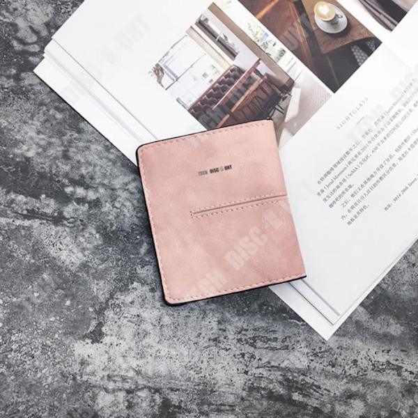 TD® PU Læder Pung Rosa Kvinder Retro Kortet Mappen Håndtaske Ton-i-Ton Sømme Diskrete og Raffinerede Chic