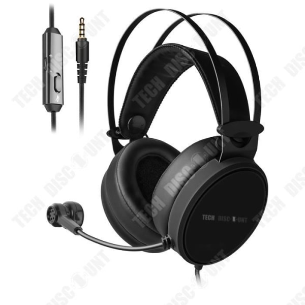 TD®-headset med tråd med mikrofon för datorspel - TEKNISK RABATT