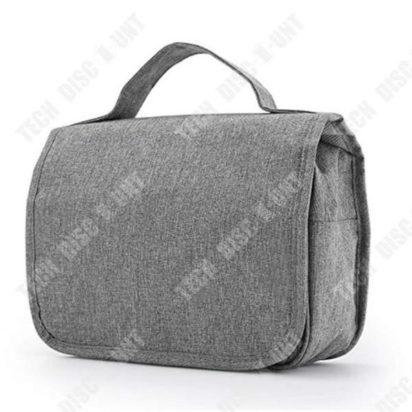 TD® Business Travel Wash Bag Foldbar Bärbar Kosmetikväska Multifunktionell förvaringsväska för män och kvinnor Grå