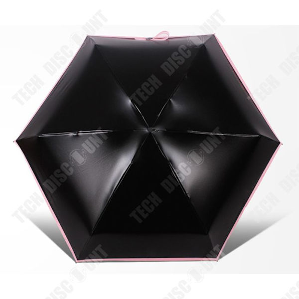 TD® Sun Shade Vinyl Solskyddsmedel Paraply Capsule Paraply Femvikt lätt minificka Parasoll Sunny Pocket Paraply