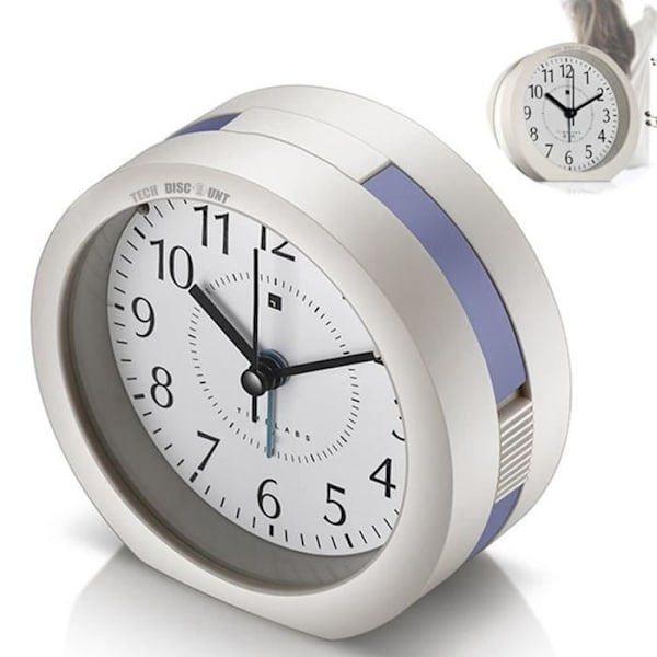 TD® silver väckarklocka soffbord larm dekoration interiör sovrum solid effektiv enkel användning anti fördröjning