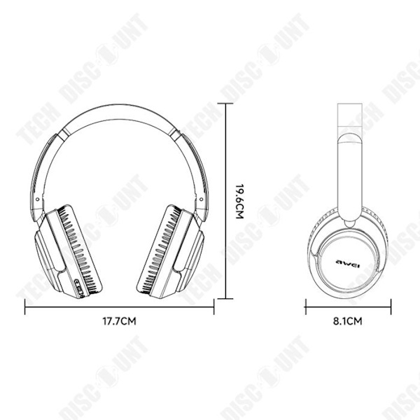 TD Bluetooth-kuulokkeet, joissa on Bluetooth 5.1 -teknologia, ympäröivä melunvaimennus, langattomat kuulokkeet.