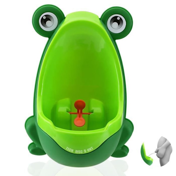 TD® Urinoir baby boy Toilette træner renlighed vokse læring autonomi tegneserieformet grøn frø sjov