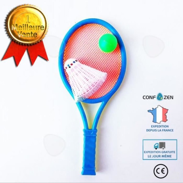 CONFO® Tennisracketsportstativ för barn dubbelsidig racketleksak