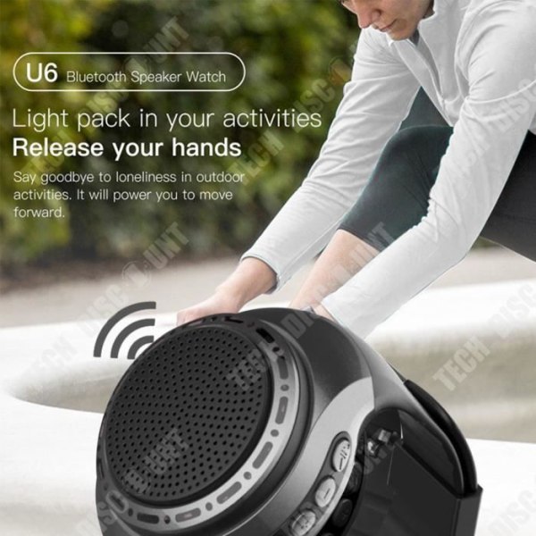TD® Musta älykäs itsekuvaus Bluetooth-kaiutin, handsfree-puhelut, TF-korttipaikka, USB-liitäntä