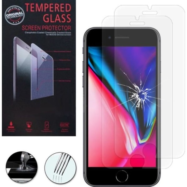 TD® iPhone 8 Plus Mobiltelefon Härdad film 2st Anti-Fingerprint Touch Sensitive
