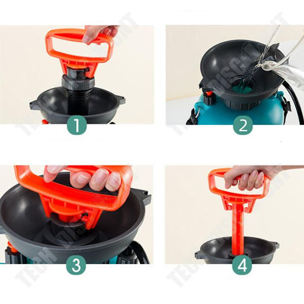 TD® Tryksprøjte 3L Havearbejdsredskaber Sprayflaske Behandl og beskytt planterne i din have.